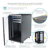 Produktbild StarTech RK1836BKF (18 HE, 19 Zoll Rack)