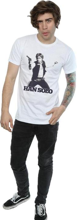 Actual product image Star Wars Mens Han Solo Retro Photo T-Shirt (S)