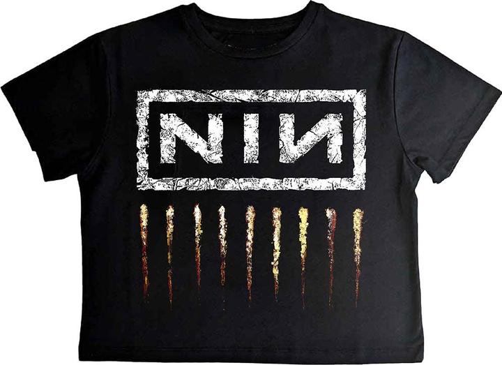 Nine Inch Nails Downward Spiral Crop Top (Girlie) (L)