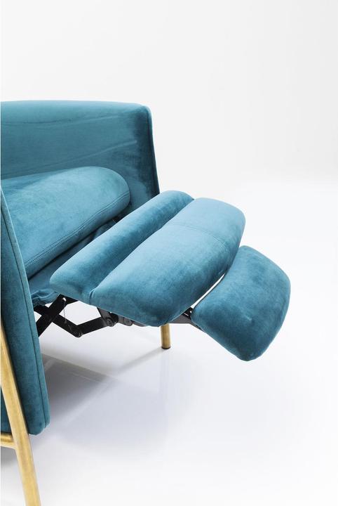 Actual product image Kare Design Relax armchair Lazy Velvet Blue