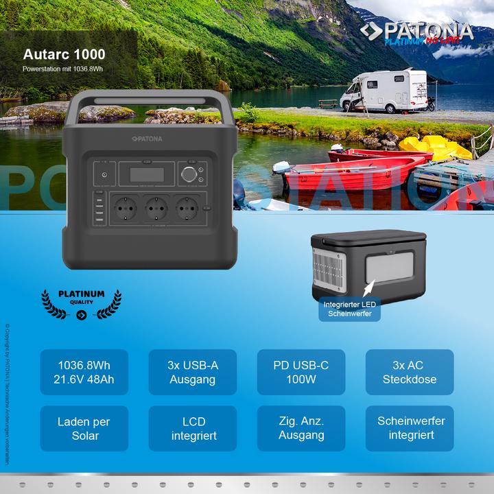 Produktbild Patona Powerstation (1000 Wh, 11.20 kg)