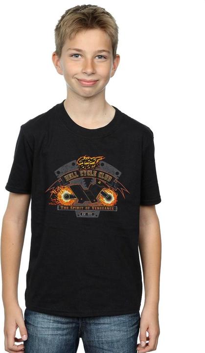 Immagine prodotto Ghost Rider Hell Cycle Club Maglietta Ragazzi (152, 158)