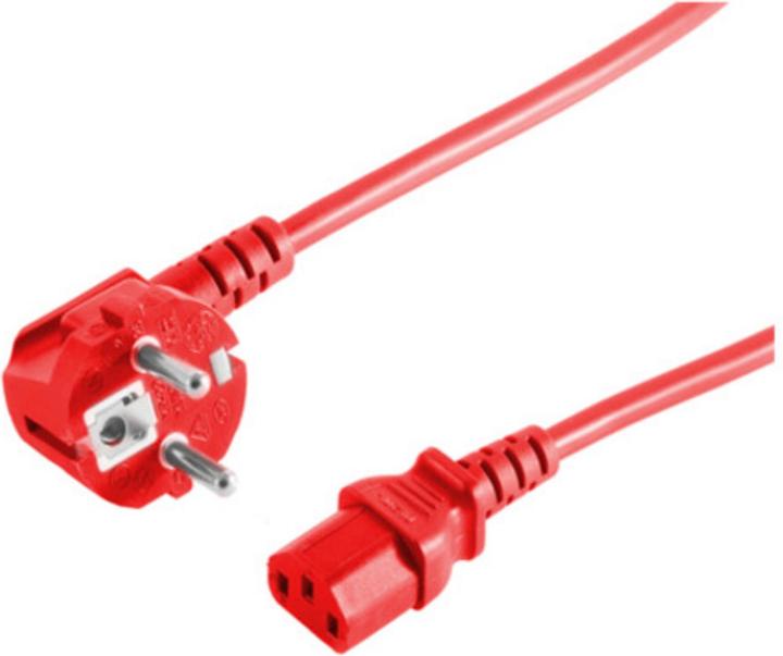 Produktbild S-Conn ShiverPeaks Kaltgeräte Netzkabel Schutzkontakt-Stecker abgewinkelt (3 m, CEE 7/7)