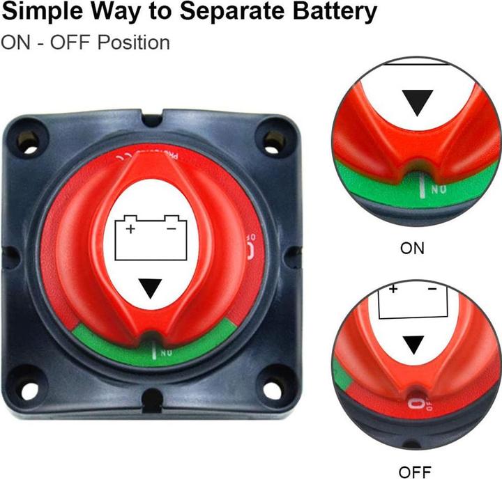Image du produit Offgridtec Coupe-batterie 12V 24V 275A Connecteur à vis M10