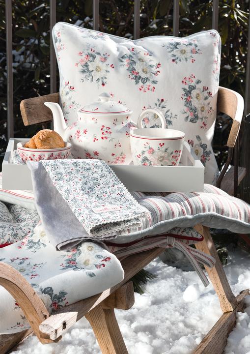 Produktbild Greengate Abella Kissenbezug weiss 40x40cm (40 x 40 cm)