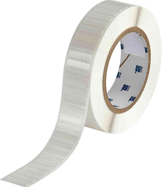 Image du produit Brady THT-199-498-3, Tissu vinyle, blanc, 26.67 x 6.35 mm, repositionnable (3000 E.)