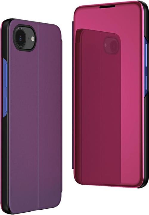 Immagine prodotto Hurtel Back panel cover Clear View Case for iPhone 16e Flip Cover - Pink (Apple iPhone 16e)