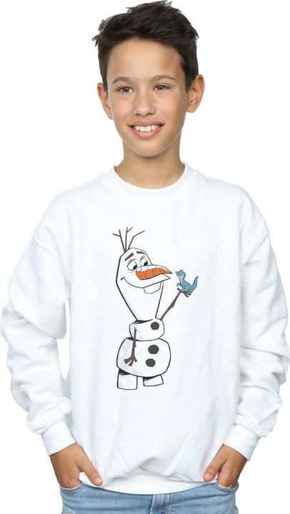 Actual product image Disney Boys Frozen 2 Olaf And Salamander Sweatshirt (128)