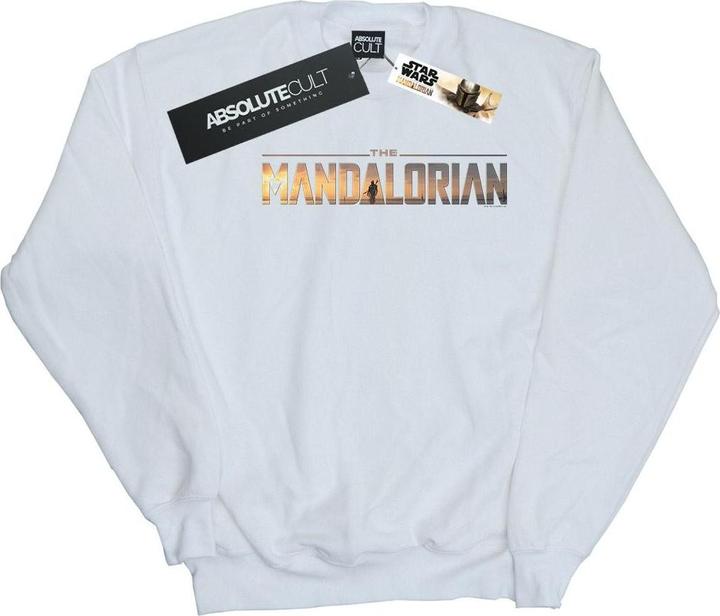Actual product image Star Wars Mens The Mandalorian Series Logo Sweatshirt (L)