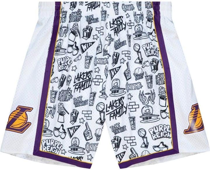 Actual product image Mitchell & Ness DOODLE Swingman Los Angeles Lakers Shorts (M)
