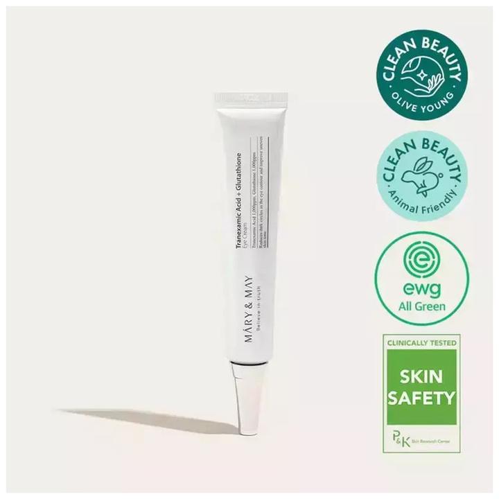 Immagine prodotto Mary&May MARY & MAY Acido Tranexamico + Glutatione Crema Occhi 30ml (Crema, 140.30 ml, Giorno)