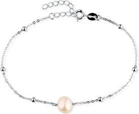 JVD - Delicate silver bracelet with river pearl SVLB0760SD2P118
