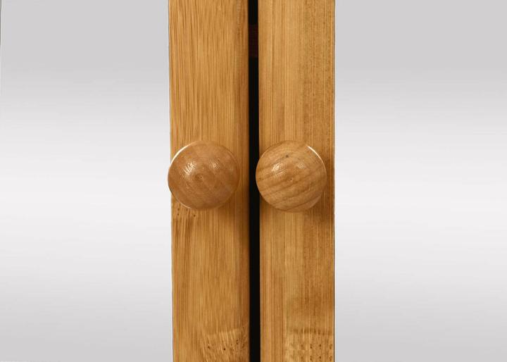 Produktbild Mendler Spiegelschrank HWC-B18, Bambus 62x66x15cm (62 x 66 x 15 cm)