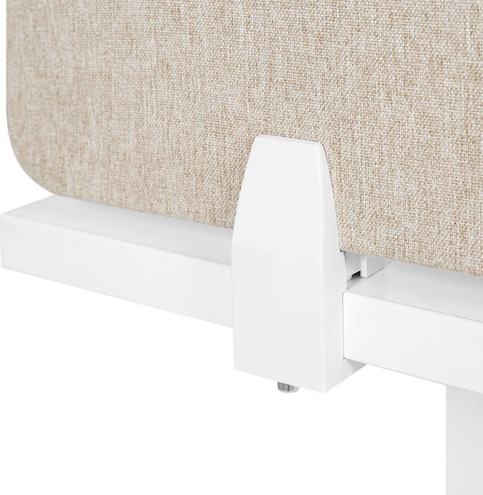 Produktbild Beliani Schreibtischtrennwand beige 130 x 40 cm WALLY (130 x 40 cm)