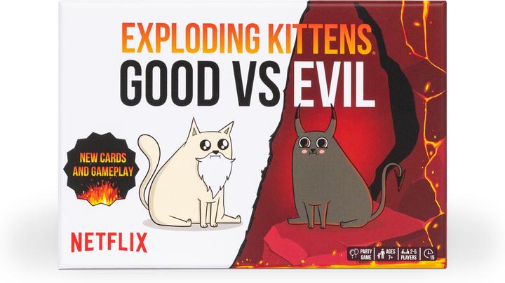 Produktbild Exploding Kittens Good vs Evil Nordic - korttipeli