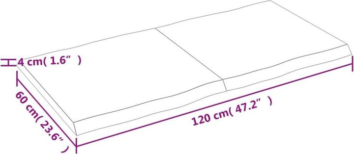 Immagine prodotto VidaXL Nili (120 x 60 x 4 cm)