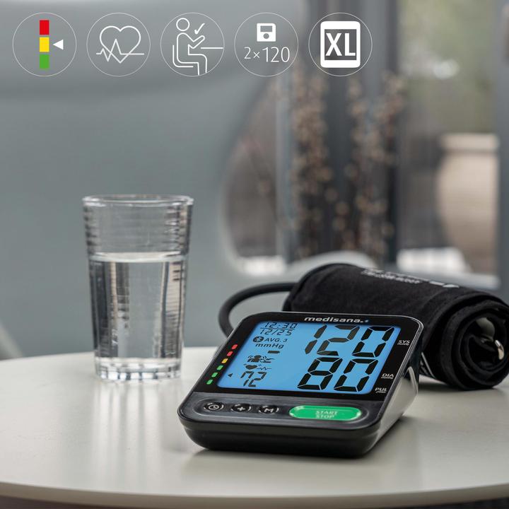 Actual product image Medisana BU 580 connect Upper arm blood pressure monitor large cuff 23-43 cm (Blood pressure monitor upper arm)
