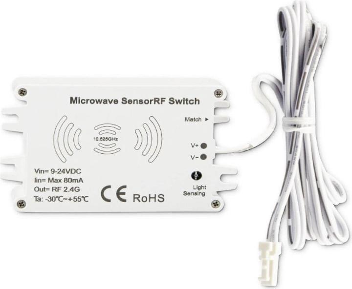 Isoled Rilevatore di movimento HF senza fili Sys-Pro MiniAMP, 9-24V