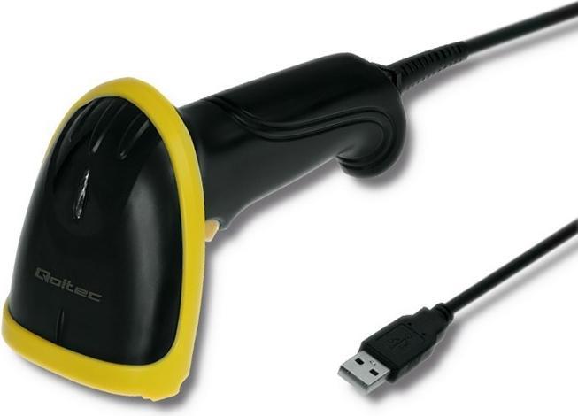 Actual product image Qoltec 50860 Barcode Reader Portable Barcode Reader 1D Laser (1D barcodes)