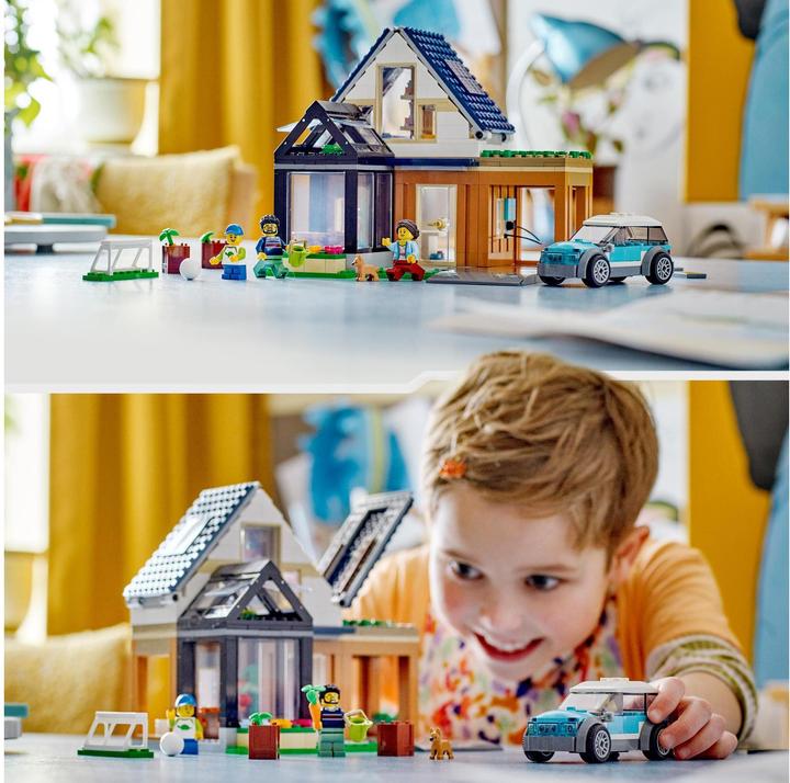 Actual product image LEGO Family home with electric car (60398, LEGO City)