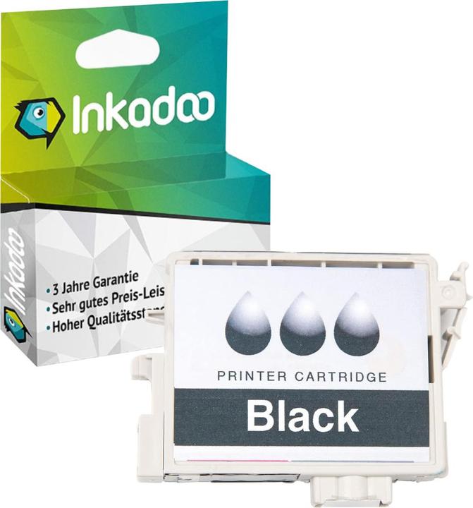 Image du produit Inkadoo Cartouches d'impression compatibles avec Epson C13T05514010 / T0551 cartouche d'encre, noir noir (CF)