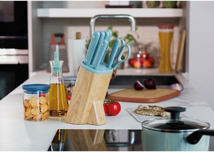 Actual product image BergHoff Knife block set with knives Leo Slate 7 pieces
