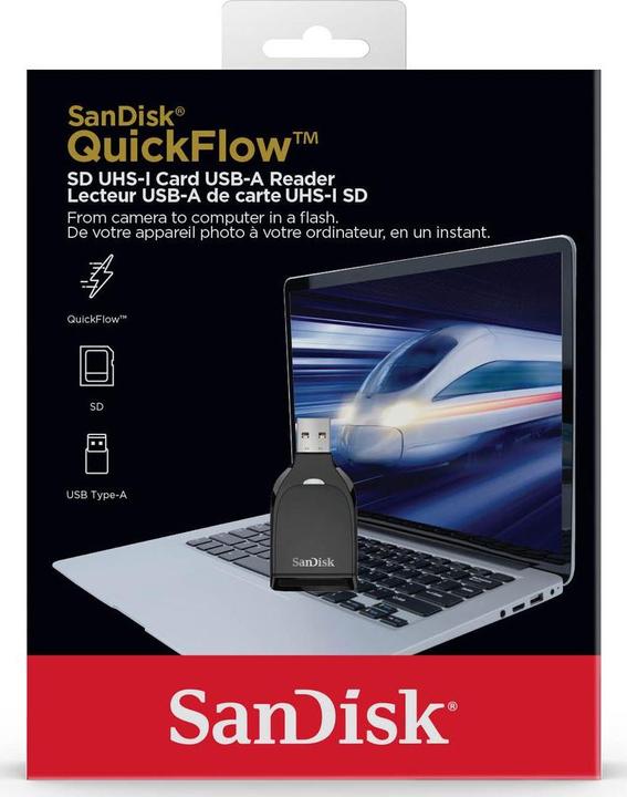 Actual product image SanDisk QuickFlow SD Card USB-A Reader (USB 3.2)