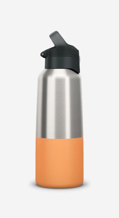 Quechua Trinkflasche Isolierflasche 0,8 l Schnellverschluss Wandern - 900 (0.80 l)