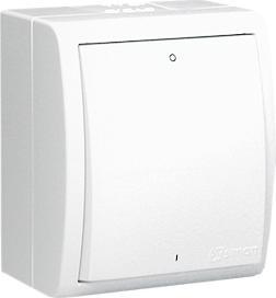 Actual product image Kontakt Simon AQUARIUS 2-pole switch IP54 white