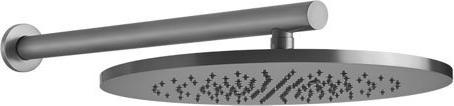 Gessi 316 Antikalk-Kopfbrause D355 mm, mit Gelenk und Wandarm 450 mm, 54148727