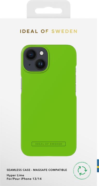 Actual product image iDeal Of Sweden Mobiili tagakaas iPhone 13/14 Seamless, Hyper Lime (Apple iPhone 13)