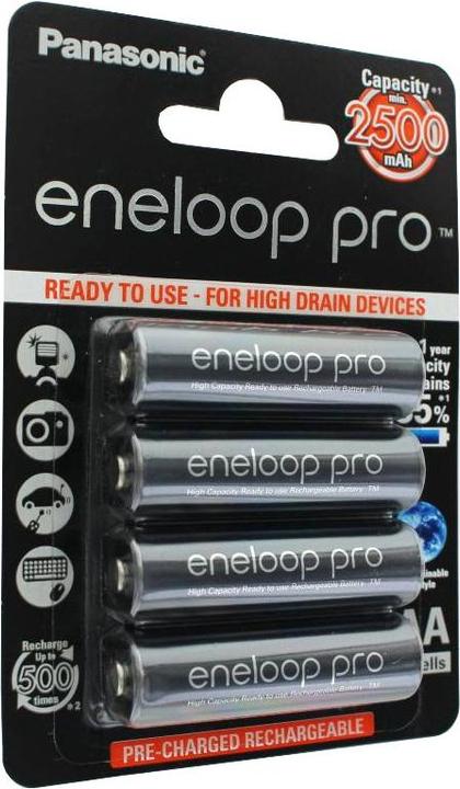 Produktbild Panasonic Eneloop Pro (4 Stk., AA, 2500 mAh)