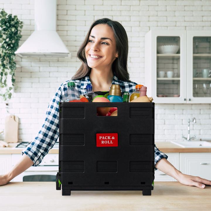 Immagine prodotto Relaxdays Carrello Portaspesa Pieghevole,Manico Telescopico