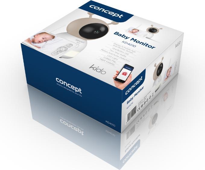 Actual product image Concept Mobile nanny KIDO KD4010 (Video & Audio, 300 m)