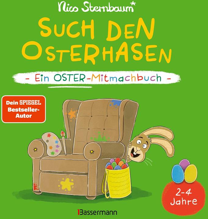 Produktbild Such den Osterhasen. Ein Oster-Mitmachbuch. Zum Schütteln, Schaukeln, Pusten, Klopfen und sehen, was (Deutsch, Nico Sternbaum, 2025)