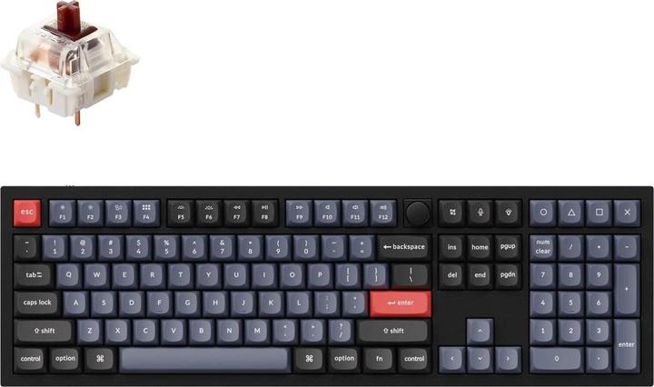Immagine prodotto Keychron Manopola Q6 Full Alu RGB Gat Brown bk H Q6-M3-IT (DE, Cablato)