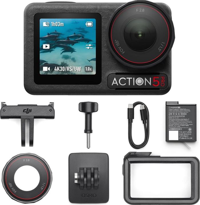 DJI Osmo Action 5 Pro Standard Combo (120p, WLAN, Bluetooth)