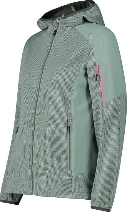 Actual product image CMP Campagnolo Women's Jacquard Softshell Jacket Zip Hood (40, M)