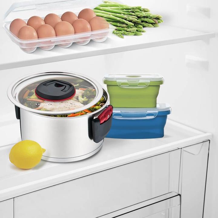 Actual product image Maestro MR-3530-16 Pot with folding handles 1 6 l (16 cm, Pot, Stainless steel)