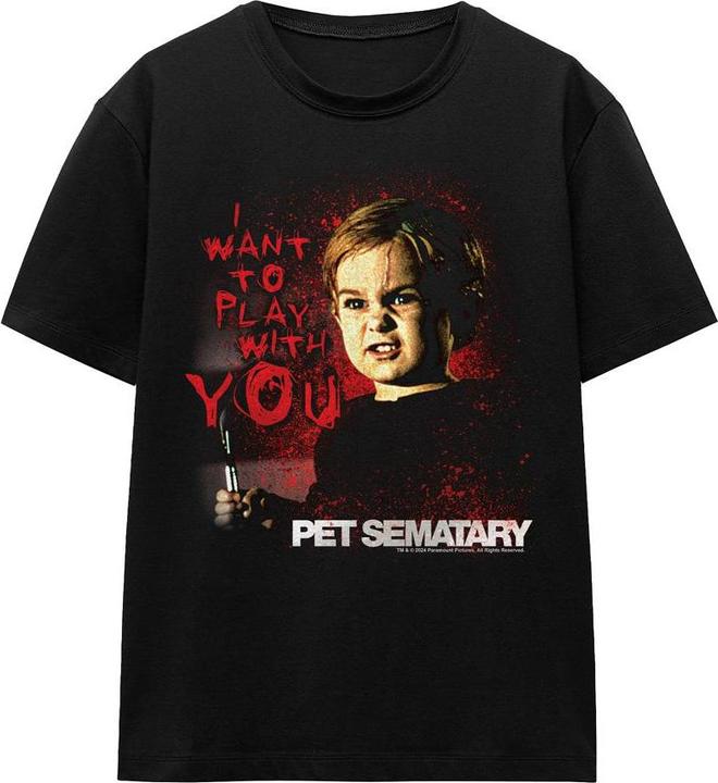 Image du produit Pet Sematary - T-shirt WANT TO PLAY - Adulte (XL)