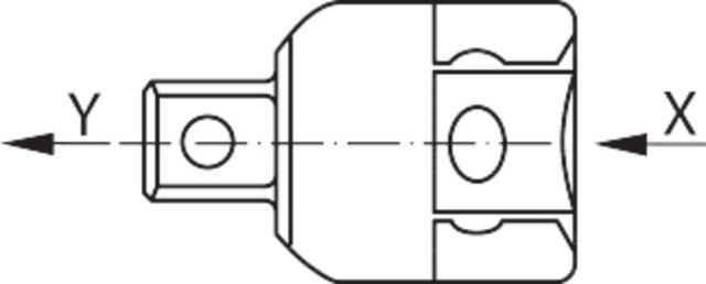 Actual product image Stahlwille Socket adapter (1")