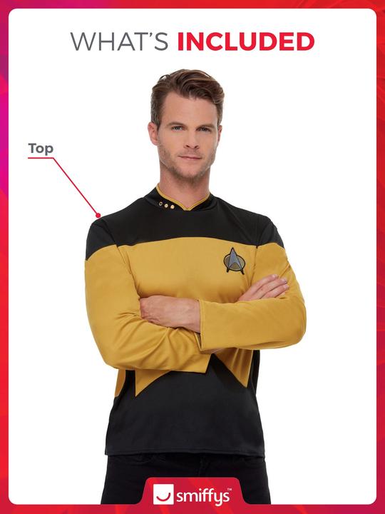Actual product image Smiffys Star Trek: Uniform Yellow - Technology & Security (XL)