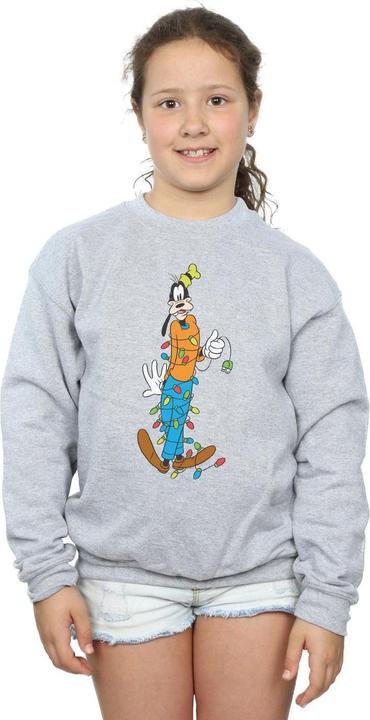 Actual product image Disney Girls Goofy Christmas Lights Sweatshirt (128)