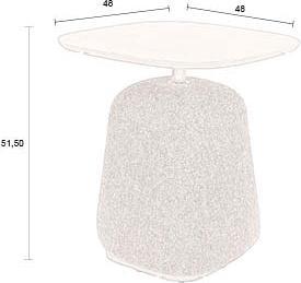 Actual product image Dutchbone Shelly Side Table Cinnamon Right Chaise Longue