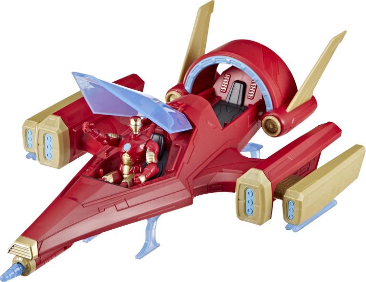 Actual product image Hasbro Marvel Avengers Epic Hero Series Iron Man Repulsor Blast Battle Jet, 4-Inch (10 cm) Vehicle & Action