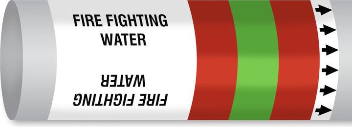 Actual product image Brady B-7541, ISO 14726 IMO Pipe markers - Fire fighting water, Poly