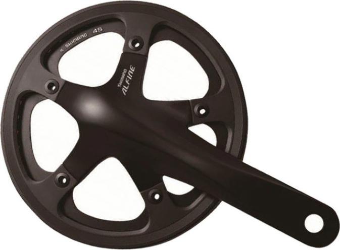 Shimano Alfine FC-S501 Kurbelgarnitur 39T mit Kettenschutz Aussen + Innen (170 mm)