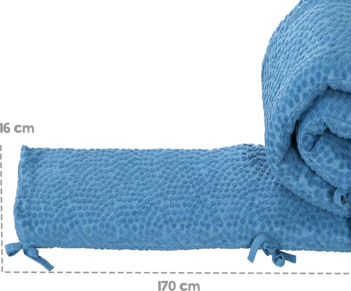 Image du produit Roba Petit nid pour lit bébé 60x120cm ou 70x140 cm 'Seashells' indigo