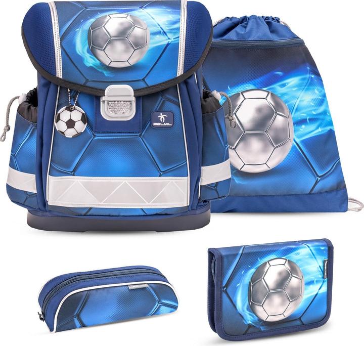 Belmil CLASSY Schulrucksack-Set Football 4 (19 l)