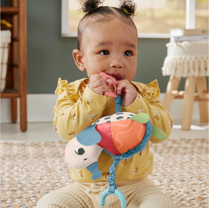 Immagine prodotto Fisher-Price Giocattolo da carrozzina Planet Friends Fleet Turtle con dettagli sensoriali per neonati